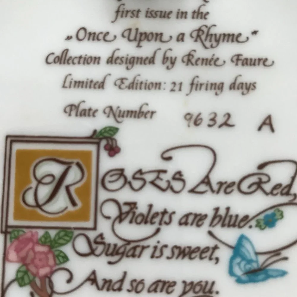 Roses Are Red Collector Plate